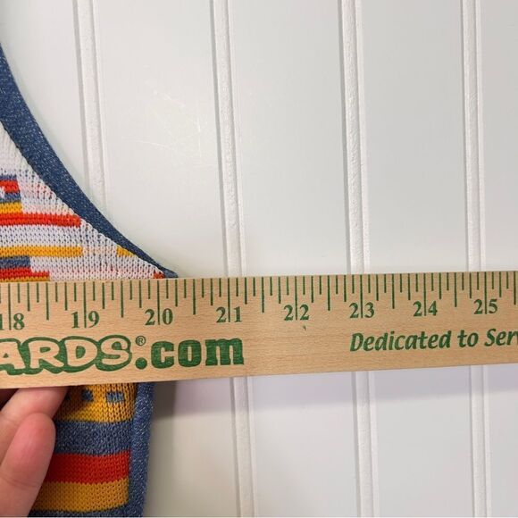 ✌🏼️🕊️☮️Vintage 60/70s style polyester vest size 18 W L - Picture 9 of 10